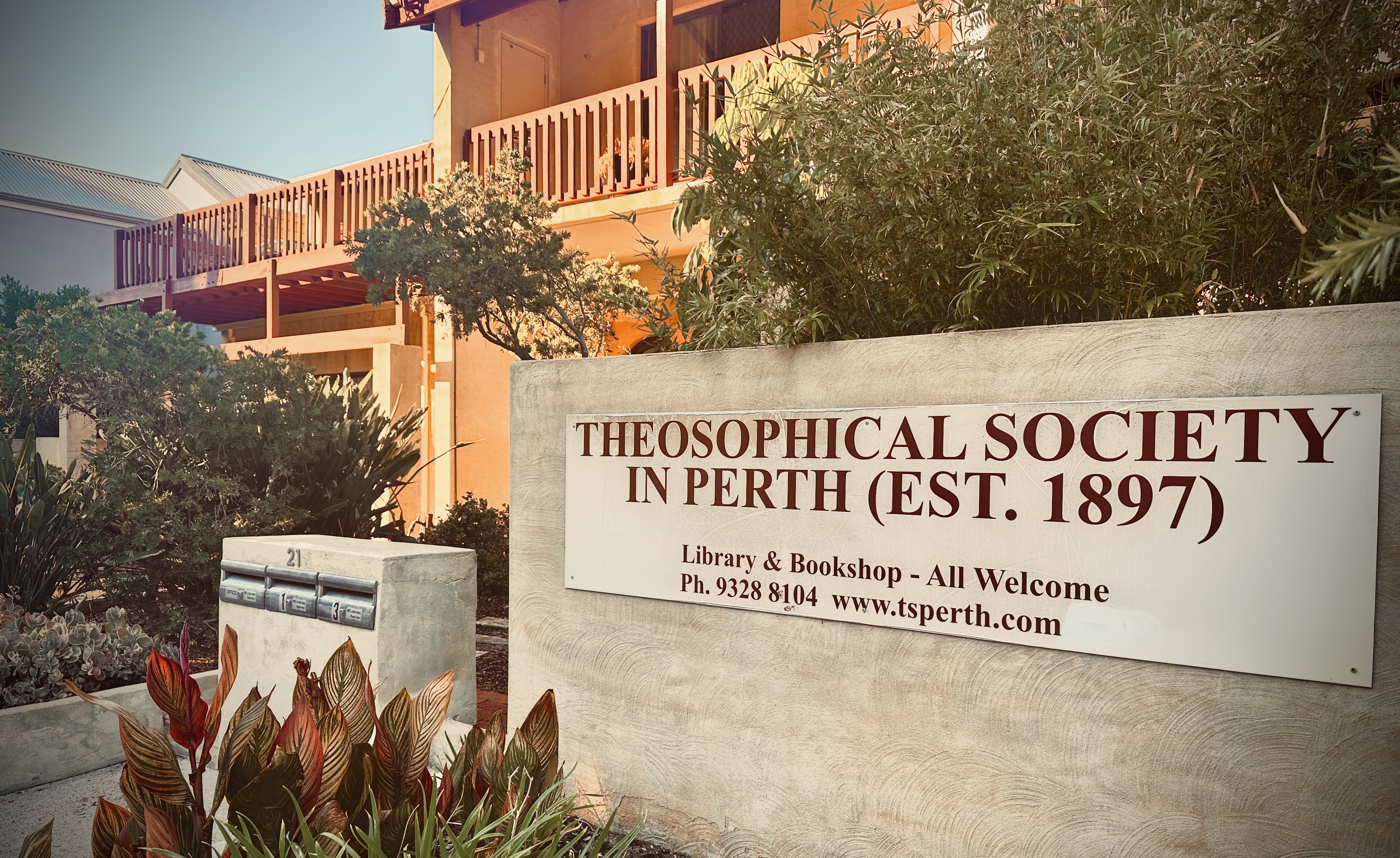 Theosophical Society in Perth — 21 Glendower Street