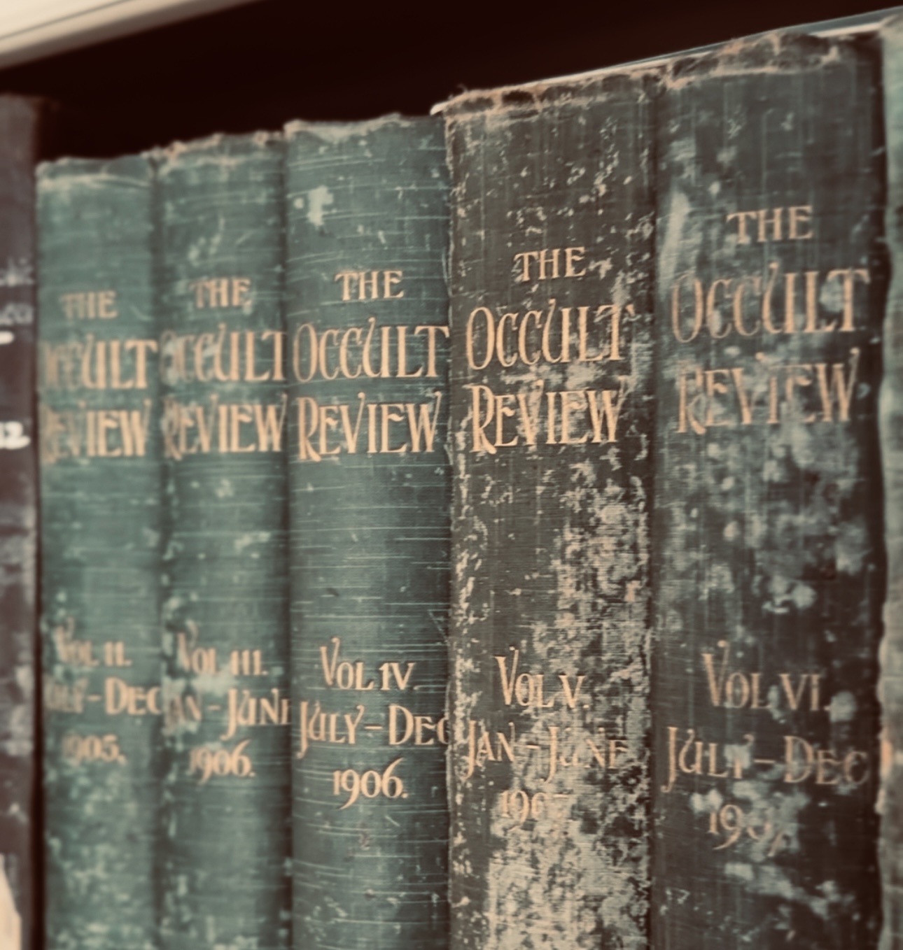 The Occult Review — antique volumes from the Society's library