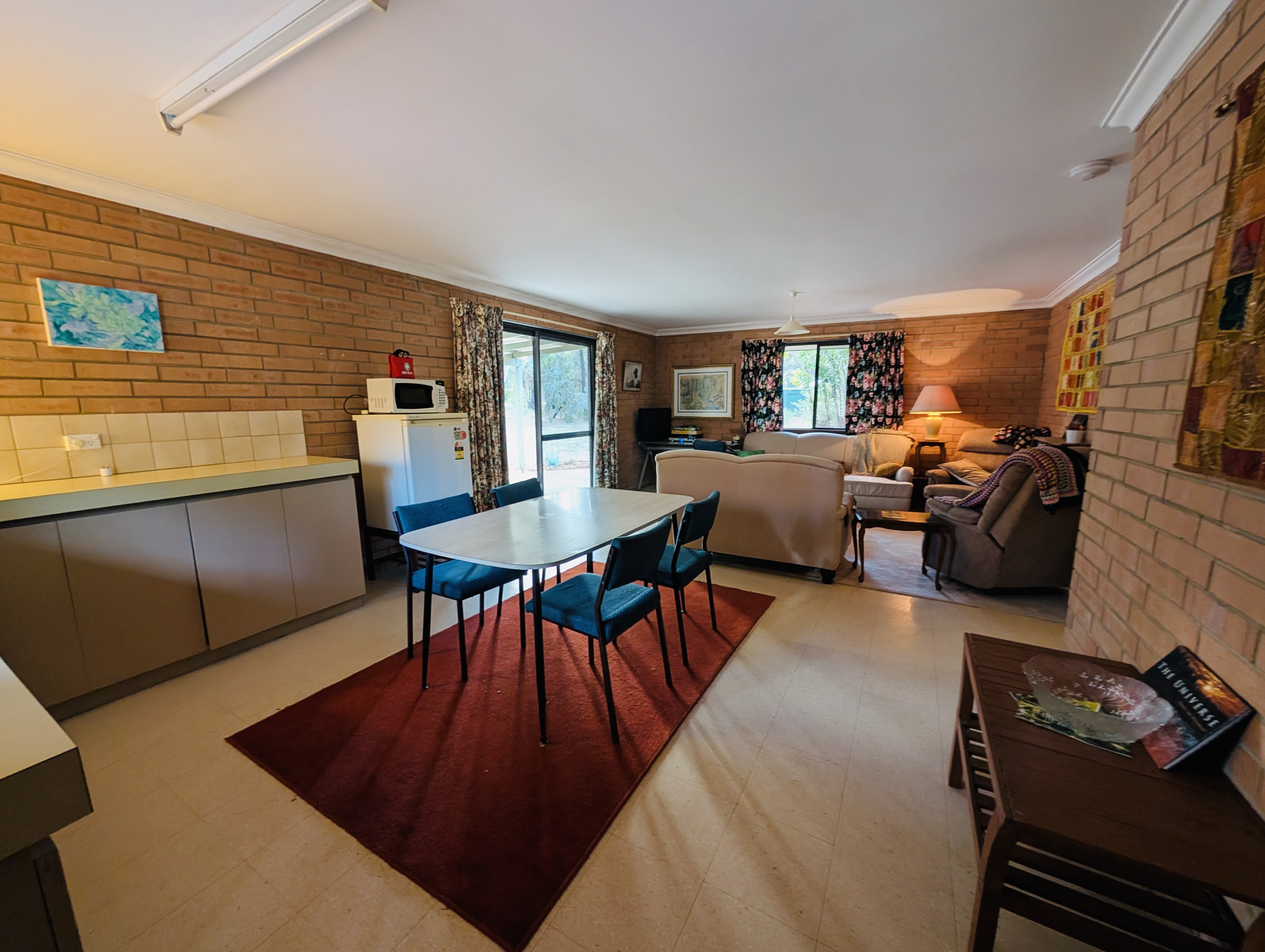 Chalet living and dining area